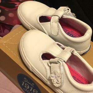 Baby Girl Keds White Shoe Size 7
